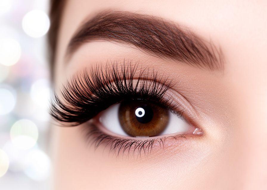 Vorher-nachher Close-up mit glamourösem Volumen-Look und heller Kabinenbeleuchtung in Zürich